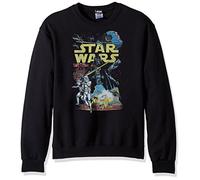 Star Wars Men's Rebel Classic Graphic T-Shirt, Black//Long Sleeve, Medium