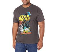Star Wars Men's Rebel Classic Graphic T-Shirt, Charcoal, 3X
