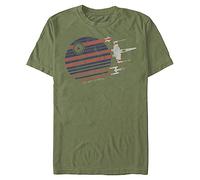 Star Wars Men's Rebel Flyby T-Shirt, Military Green, XL