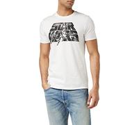 Star Wars Mens T-shirt Retro Logo White S - XXL Official