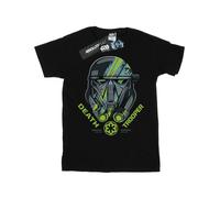 (M, Black) Star Wars Mens Rogue One Death Trooper Helmet T-Shirt