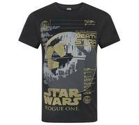 Star Wars Mens Rogue One Metallic Death Star T-Shirt NS4124
