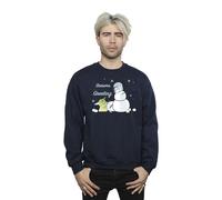Star Wars Men's Seasons Greetings Sweatshirt in Navy | Size: 4XL Star Wars Navy 4XL