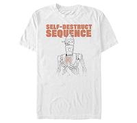 STAR WARS Men's Self Destruct Ig-11 T-Shirt, White, XL Big Tall