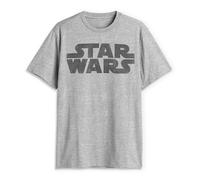 Star Wars Men's Simplest Logo Graphic Tee Shirt, Ath HTR, Large