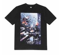 Star Wars Men's Space War T-Shirt in Black | Size: Small Star Wars Black S