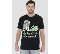 Star Wars Men's St Patrick'S Day Lucky Astromech T-Shirt Black | Size: Medium Star Wars Black M