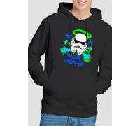 Star Wars Men's Stencil Trooper Hoodie Black | Size: Small Star Wars Black S