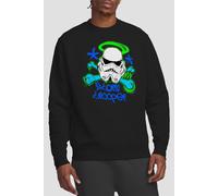 Star Wars Men's Stencil Trooper Sweatshirt Black | Size: Small Star Wars Black S