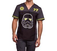 Star Wars Men's Storm Trooper Scrub Top - Black - Large