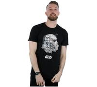 Star Wars Men's Stormtrooper Montage T-Shirt in Black | Size: 5XL Star Wars Black 5XL
