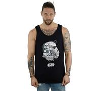 Star Wars Men's Stormtrooper Montage Vest Black Medium