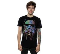 Star Wars Men's Stormtrooper Paint Splats T-Shirt X-Large Black