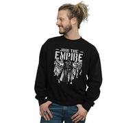 Star Wars Men's Support The Troops Sweatshirt in Black | Size: Small Star Wars Black S