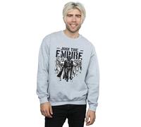 Star Wars Men's Support The Troops Sweatshirt in Grey | Size: Small Star Wars Grey S