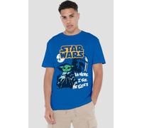 Star Wars Men's Swipe Grogu T-Shirt Royal | Size: XL Star Wars Royal XL