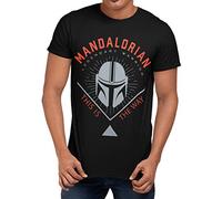 Star Wars Mens T-Shirt The Mandalorian Black Small