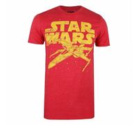 Star Wars Mens T-shirt X-Wing Logo Red S - XXL Official