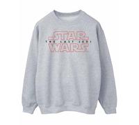 Star Wars Men's The Last Jedi Logo Sweatshirt Small Sport Grey