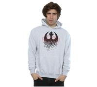 Star Wars Men's The Last Jedi Shattered Emblem Hoodie in Grey | Size: 2XL Star Wars Grey 2XL