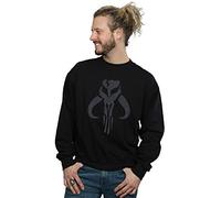Star Wars Men's The Mandalorian Banther Skull Sweatshirt Black XX-Large