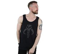Star Wars Men's The Mandalorian Banther Skull Vest Black XX-Large
