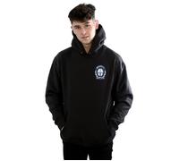 Star Wars Men's The Mandalorian Bounty Hunter Badge Breast Print Hoodie in Black | Size: 3XL Star Wars Black 3XL