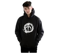 (5XL, Black) Star Wars Mens The Mandalorian Bounty Hunter Splatter Skull Hoodie
