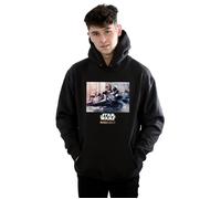 Star Wars Men's The Mandalorian Scout Troopers Hoodie Black Large