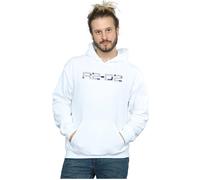Star Wars Men's The Rise Of Skywalker R2-D2 Text Logo Hoodie in White | Size: Large Star Wars White L