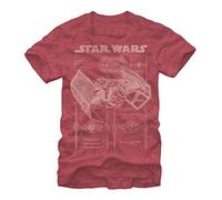 Star Wars Men's Tie Fighter T-Shirt - red - XL