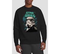 Star Wars Men's Trooper Street Glare Sweatshirt Black | Size: Small Star Wars Black S