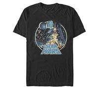 Star Wars Men's Vintage Victory T-Shirt, Black, 4XL