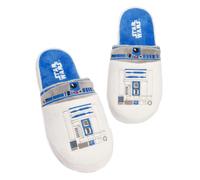 Star Wars Mens White R2-D2 Mule Slippers - 9-10 UK
