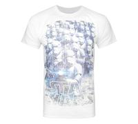 (Small) Star Wars Short Sleeved T-Shirt (Mens White)