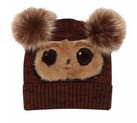 Star Wars Men's Wicket W. Warrick Face Beanie in Brown Star Wars Brown One Size