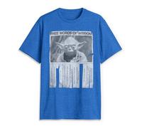 Star Wars Men's Words of Wisdom T-Shirt, Royal Blue Heather, S