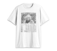 Star Wars Men's Words of Wisdom T-Shirt, White, XXL