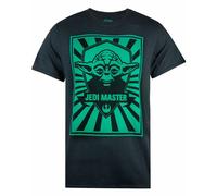 Star Wars Men's Yoda Adult Black T-Shirt | Size: Medium Star Wars Black M