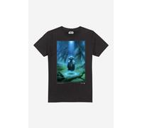 Star Wars Men's Yoda Meditation T-Shirt Black | Size: Large Star Wars Black L