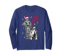 Star Wars Merry Christmas Droids Long Sleeve T-Shirt