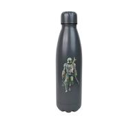 Half Moon Bay The Mandalorian - Water Bottles - Star Wars Metal Water Bottle - Mandalorian, Black