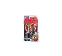 Star Wars Micro Force WOW! Set of 4 Mini Collectible Figures for Kids with 2 Character Stickers in Lightsaber Packaging