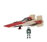 Star Wars Micro Galaxy Squadron A-wing - 3-Inch Light Armor Class Vehicle with 1-Inch Micro Figure Accessory