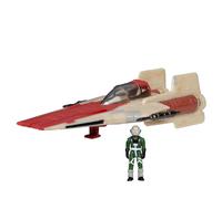 Star Wars Micro Galaxy Squadron A-Wing - 3-Inch Light Armor Class Vehicle with 1-Inch Micro Figure Accessory