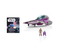 STAR WARS Micro Galaxy Squadron Mace Windu’s Jedi Interceptor Mystery Bundle - 3-Inch Light Armor Class and Scout Class Vehicles with Accessories (Amazon Exclusive)