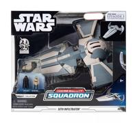 Star Wars Micro Galaxy Squadron Sith Infiltrator - 10-Inch Vehicle with 2.5-Inch Speeder with Stand Plus Two 1-Inch Micro Figure Accessories
