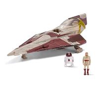 Star Wars MICRO GALAXY SQUADRON STARFIGHTER CLASS OBI-WAN KENOBI’S JEDI STARFIGHTER- 5-Inch Vehicle with 1-Inch Obi-Wan Kenobi & R4-P17 Micro Figures