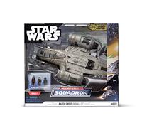 Star Wars Micro Galaxy Squadron Starship Class Deluxe Razor Crest ARVALA-7 Scavenged with 1-Inch Din Djarin, Kuiil and Off-World Jawa SWJ0030 Multicolored Vehicle & Figures Ages Eight and Up