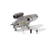 Star Wars MICRO GALAXY SQUADRON STARSHIP CLASS RAZOR CREST - 7-Inch Vehicle With 1-Inch Mandalorian, Greef Karga And Grogu Micro Figures
